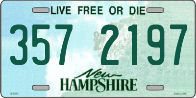 NH license plate 3572197