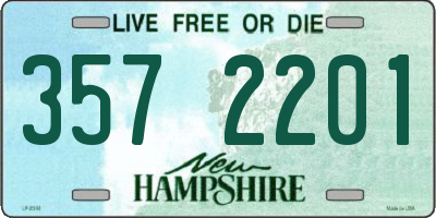 NH license plate 3572201