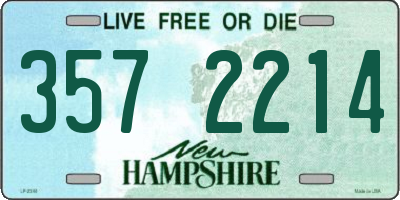 NH license plate 3572214