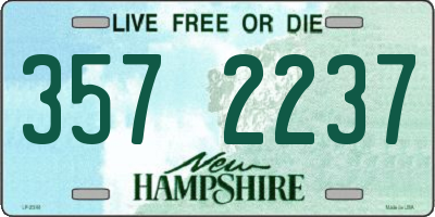 NH license plate 3572237