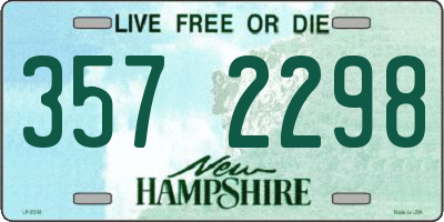 NH license plate 3572298