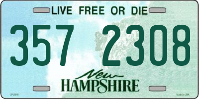 NH license plate 3572308