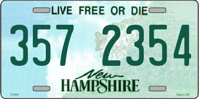 NH license plate 3572354