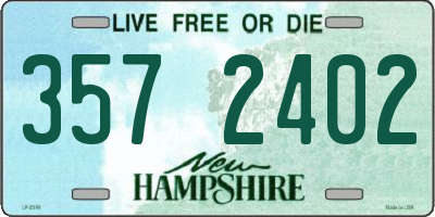 NH license plate 3572402