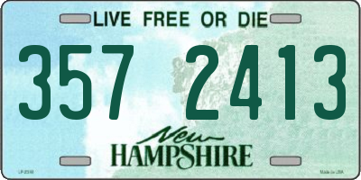 NH license plate 3572413