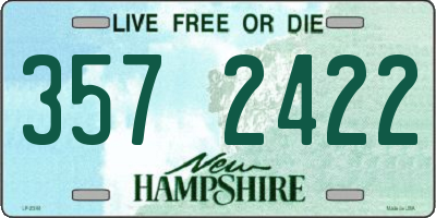 NH license plate 3572422
