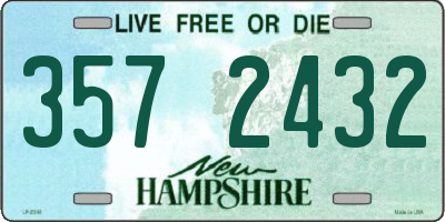 NH license plate 3572432