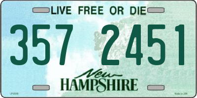NH license plate 3572451