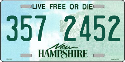 NH license plate 3572452
