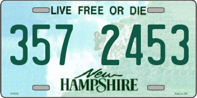 NH license plate 3572453
