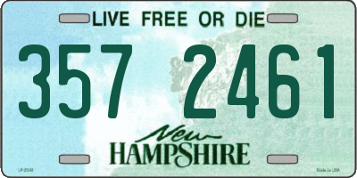 NH license plate 3572461