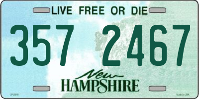 NH license plate 3572467