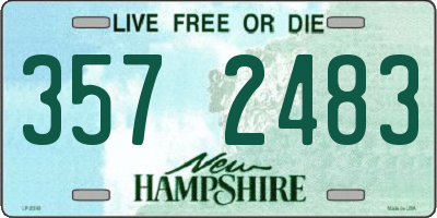 NH license plate 3572483