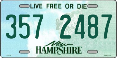 NH license plate 3572487