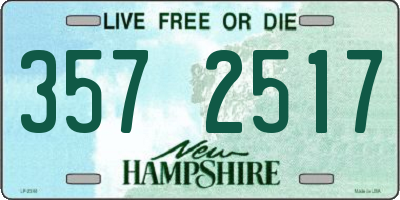 NH license plate 3572517