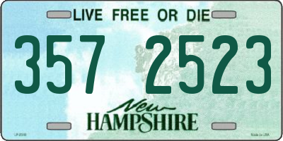 NH license plate 3572523