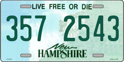 NH license plate 3572543