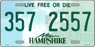 NH license plate 3572557