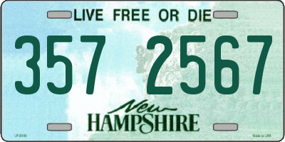 NH license plate 3572567
