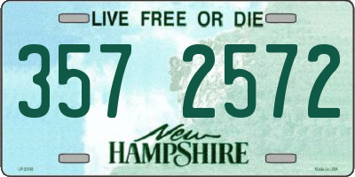 NH license plate 3572572