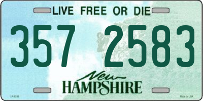 NH license plate 3572583