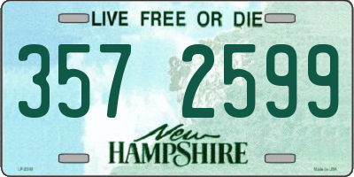 NH license plate 3572599