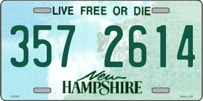 NH license plate 3572614