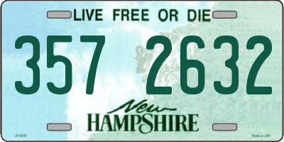 NH license plate 3572632