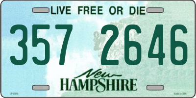 NH license plate 3572646