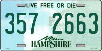 NH license plate 3572663