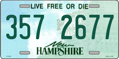 NH license plate 3572677