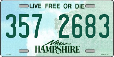 NH license plate 3572683