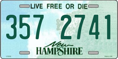 NH license plate 3572741