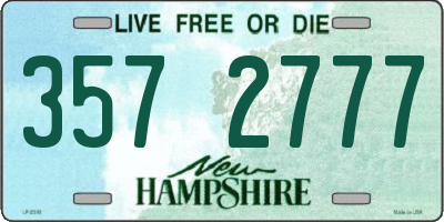 NH license plate 3572777