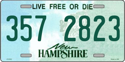 NH license plate 3572823