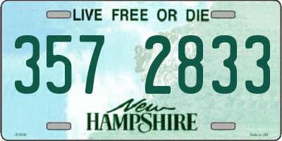 NH license plate 3572833