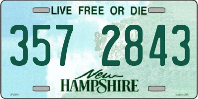 NH license plate 3572843