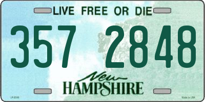 NH license plate 3572848