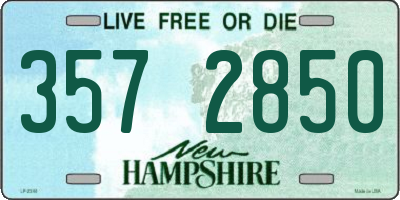 NH license plate 3572850