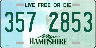 NH license plate 3572853