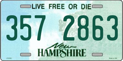 NH license plate 3572863