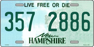 NH license plate 3572886
