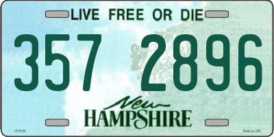 NH license plate 3572896