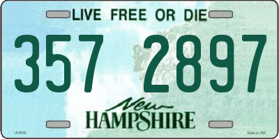 NH license plate 3572897