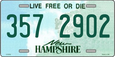 NH license plate 3572902