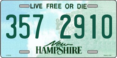 NH license plate 3572910
