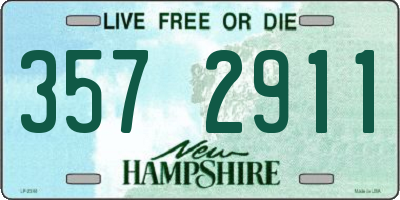 NH license plate 3572911