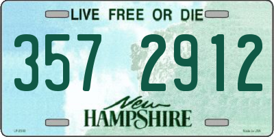 NH license plate 3572912