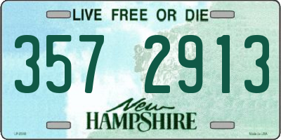 NH license plate 3572913