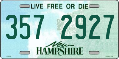 NH license plate 3572927